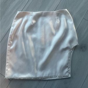 Oh Polly rhinestone thigh split skirt